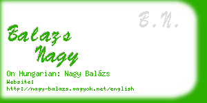 balazs nagy business card
